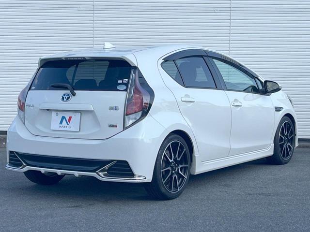 アクア G G’s 禁煙 衝突権限 純正SDナビ バックカメラ ETC Bluetooth クルーズコントロール フルセグ オートライト オートエアコン HIDヘッド 純正アルミ 地デジ CD(19枚目)