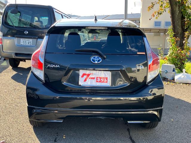 アクア G フルエアロ 純正SDナビTV バックカメラ Bluetooth ドライブレコーダー ETC スマートキー HIDヘッドライト オートライト クルーズコントロール オートエアコン 1年間走行無制限保証(5枚目)