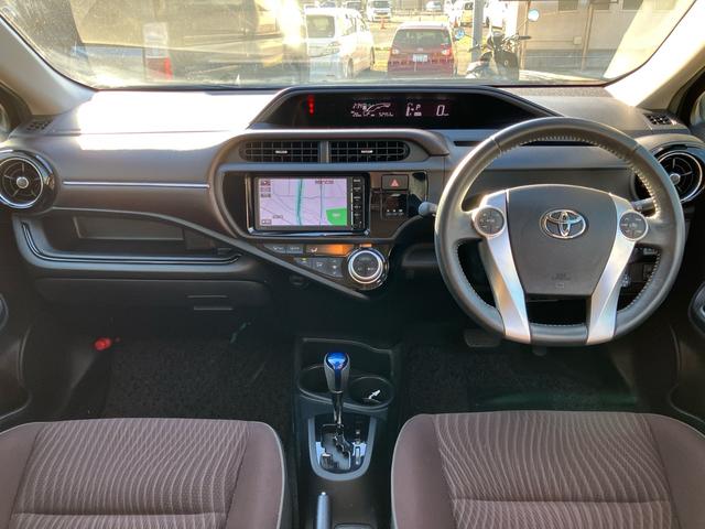 アクア G フルエアロ 純正SDナビTV バックカメラ Bluetooth ドライブレコーダー ETC スマートキー HIDヘッドライト オートライト クルーズコントロール オートエアコン 1年間走行無制限保証(16枚目)