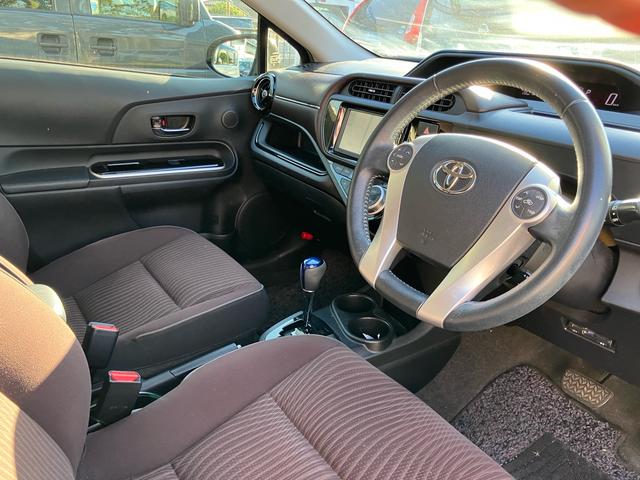 アクア G フルエアロ 純正SDナビTV バックカメラ Bluetooth ドライブレコーダー ETC スマートキー HIDヘッドライト オートライト クルーズコントロール オートエアコン 1年間走行無制限保証(18枚目)