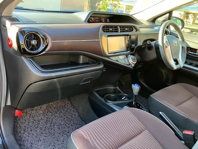 アクア G フルエアロ 純正SDナビTV バックカメラ Bluetooth ドライブレコーダー ETC スマートキー HIDヘッドライト オートライト クルーズコントロール オートエアコン 1年間走行無制限保証(42枚目)