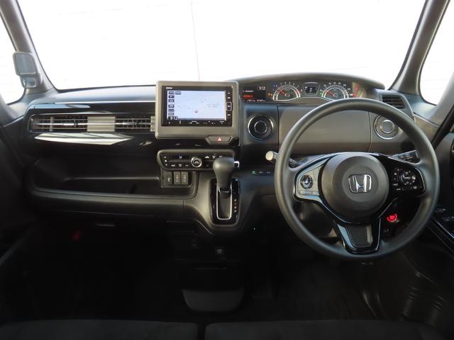 Ｎ－ＢＯＸカスタム Ｌ　ナビフルセグ前後ドラレコＲカメラＬＥＤＡＷ　Ｐソナー　禁煙　１オーナー　サイドエアバッグ　ナビＴＶ　シートヒータ　キーフリーシステム　ＬＥＤライト　リアカメ　クルーズコントロール　ＡＣ　ＤＶＤ視聴可能（2枚目）