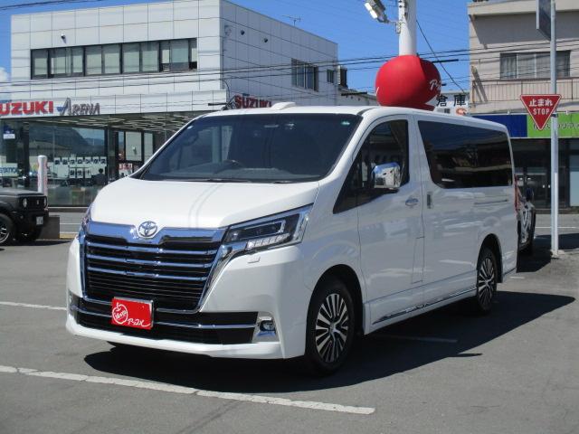グランエース プレミアム　１オーナー　純正ナビ　全方位カメラ　ＤＴＶ　ＢＴ　フリップダウンモニター　革シート　シートヒーター　後席シートヒーター　パワーシート　両側パワースライド　ＬＥＤライト　セーフティセンス　ＡＣＣ（8枚目）