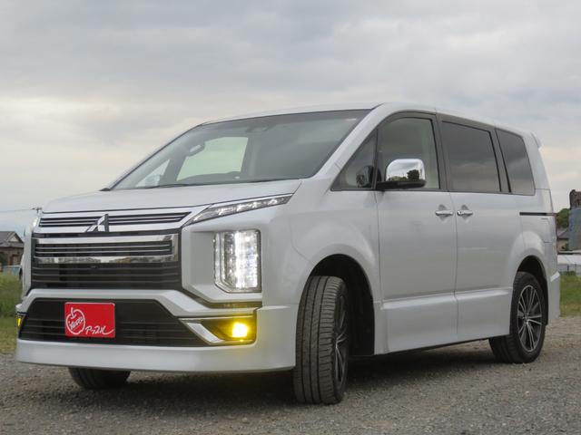 デリカＤ：５ アーバンギア　Ｐエディション　１オーナー／純正１０インチナビ／ＤＶＤ・ＳＤ・ＢＴ／両側ＰＳ／電動Ｓステップ／Ｐバックドア／Ｐーシート＆ヒーター　後方車両検知／　誤発進抑制／レーダークルーズ／フリップダウン／前後ドラレコＬＥＤＥＴＣ（4枚目）