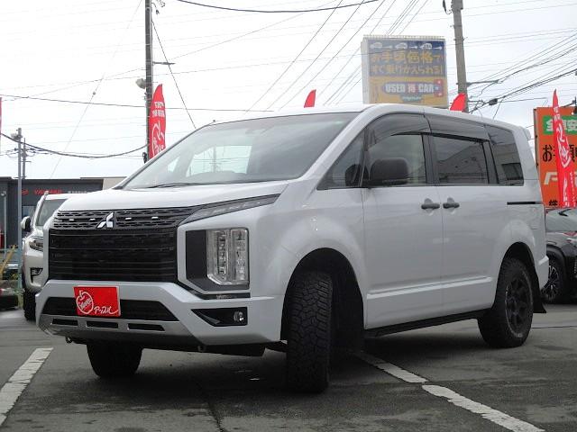 デリカD:5 P 1オーナー リフトアップ アルパイン11型ナビ 全方位カメラ DTV BT 両側パワースライド シートヒーター パワーバックドア オートステップ HDMI 社外16AW マッドガード LEDライト(4枚目)