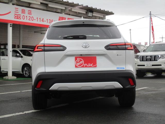 カローラクロス ハイブリッド Z 登録済み未使用車 ナビ 全方位カメラ DTV BT パノラマガラスルーフ ハーフレザー エアシート ステアリングヒーター パワーバックドア トヨタチームメイト セーフティセンス ACC ETC LED(8枚目)