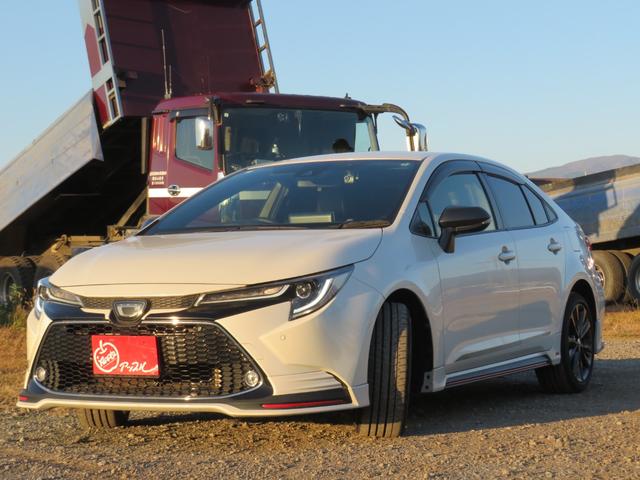 カローラ ダブルバイビー 1オーナー/TRDエアロ/LEDヘッドライト/フォグ/純正9インチディスプレイ/ナビ/BT/バックカメラ/ETC2.0/ドライブレコーダー/セーフティセンス/純正17インチAW/黒革シート/クルコン/(4枚目)