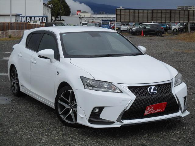 CT CT200h Fスポーツ TRDフロントスポイラー ブリッツ車高調 ナビ Bカメラ DTV BT ブルーレイ LEDライト 黒革シートヒーター 純正17AW メモリー付きパワーシート パドルシフト ETC ステアリングヒーター(4枚目)