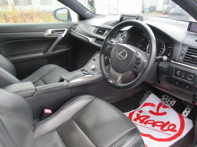 CT CT200h Fスポーツ TRDフロントスポイラー ブリッツ車高調 ナビ Bカメラ DTV BT ブルーレイ LEDライト 黒革シートヒーター 純正17AW メモリー付きパワーシート パドルシフト ETC ステアリングヒーター(15枚目)