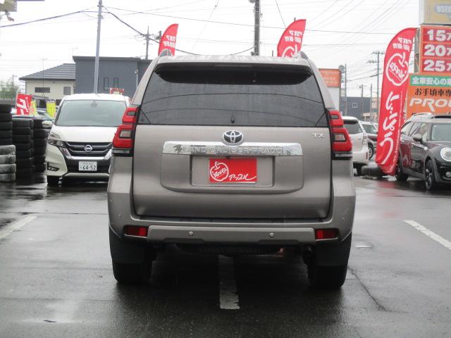 ランドクルーザープラド ＴＸ　１オーナー　純正９型ナビ　Ｂカメラ　ＤＴＶ　ＢＴ　ＬＥＤライト　セーフティセンス　レーダークルーズ　ＲＡＹＳ１８インチＡＷ　ウッドコンビハンドル　ドラレコ　ＥＴＣ　ルーフレール（10枚目）