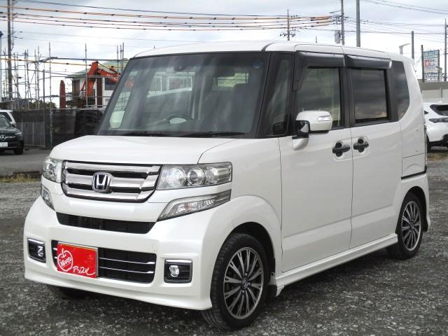 Ｎ－ＢＯＸカスタム Ｇ・ターボＬパッケージ　１オーナー　純正ナビ　Ｂカメラ　ＤＴＶ　ＢＴ　両側パワースライド　ＨＩＤ　ハーフレザー　パドルシフト　あんしんＰＫＧ　クルーズコントロール　前後ドラレコ　純正アルミ　スマートキー　ＥＴＣ（8枚目）