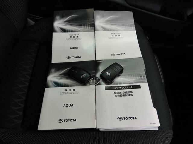 アクア Ｇ　ハイブリッド　ワンオーナー　安全装備　衝突被害軽減システム　横滑り防止機能　ＡＢＳ　エアバッグ　オートクルーズコントロール　盗難防止装置　ナビ　バックカメラ　ＥＴＣ　ドラレコ　スマートキー　キーレス（40枚目）