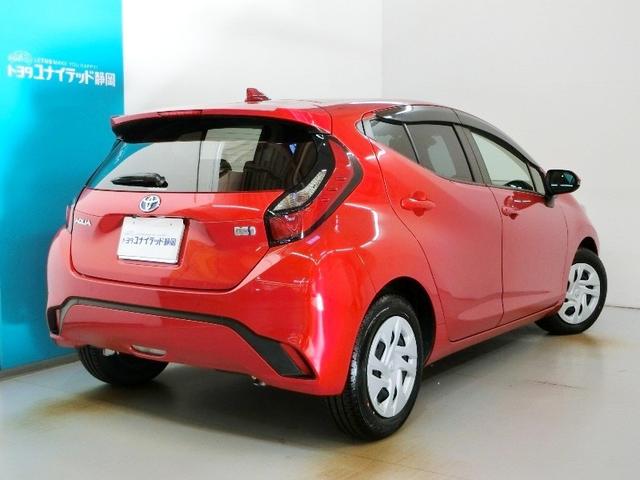 アクア X ハイブリッド ワンオーナー 展示・試乗車 安全装備 衝突被害軽減システム 横滑り防止機能 ABS エアバッグ 盗難防止装置 バックカメラ ETC ドラレコ ミュージックプレイヤー接続可 スマートキー(2枚目)