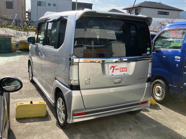 Ｎ－ＢＯＸカスタム Ｇ・Ｌパッケージ　片側電動スライドドア　メモリーナビＴＶ　バックカメラ　Ｂｌｕｅｔｏｏｔｈ対応　ＨＩＤヘッドライト　スマートキー　スペアキー（4枚目）