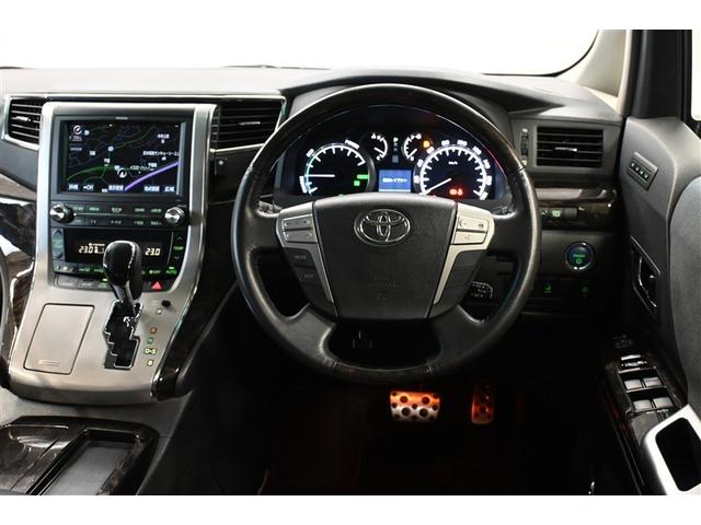 アルファードハイブリッド ＳＲ　４ＷＤ　ハイブリッド　両側電動スライド　オートクルーズコントロール　ＨＩＤヘッドライト　１００Ｖ電源　ＨＤＤナビ　バックカメラ　ＥＴＣ　ドラレコ　フルセグ　ミュージックプレイヤー接続可　ＤＶＤ再生（5枚目）