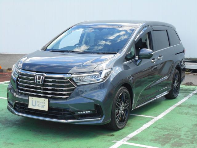 オデッセイハイブリッド ｅ：ＨＥＶアブソルート・ＥＸ　初度令和６年７月　走行１９０１６ｋｍ　車検令和９年７月１８日　７人乗り　両側電動スライドＤ　本革シート　ナビ＋全方位カメラ＋ＥＴＣ２．０＋ドラレコＦＲ＋フルセグ　運転席＋助手席＋２列目シートヒーター（4枚目）