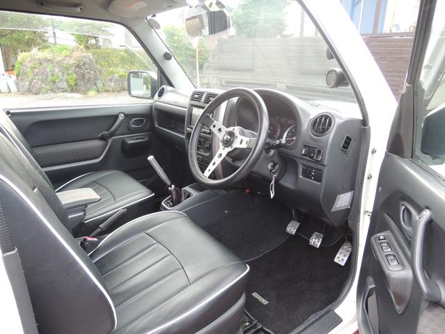 ジムニー XC リフトアップ&16AW&ジオランダーMT・F&Rショートバンパー・社外マフラー・HDDナビ&地デジフルセグTV・ETC・デフィブースト計・MOMOステアリング・シートカバー・ブローオフバルブ(9枚目)