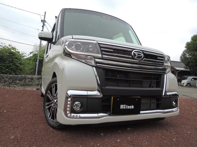 タント カスタムＲＳ　トップエディションＳＡＩＩＩ　両側電動　ＲＳ－Ｒサス　ＬＥＤ検対リフレクター　社外検対デュアルマフラー　純正８インチＳＤナビフルセグＢＴオーディオ　ＨＤＭＩ　ＵＳＢ　Ｂカメラ　ドラレコ　ＥＴＣ　シートヒーター　Ｒフィルム施工（2枚目）