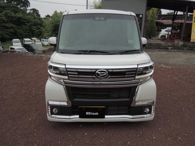 タント カスタムＲＳ　トップエディションＳＡＩＩＩ　両側電動　ＲＳ－Ｒサス　ＬＥＤ検対リフレクター　社外検対デュアルマフラー　純正８インチＳＤナビフルセグＢＴオーディオ　ＨＤＭＩ　ＵＳＢ　Ｂカメラ　ドラレコ　ＥＴＣ　シートヒーター　Ｒフィルム施工（4枚目）