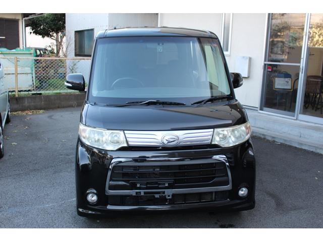 タント カスタムＬ　後期型の禁煙仕様　ＴＶ＆ナビ　前後国産ドラレコ（Ｋｅｎｗｏｏｄ製）　ＨＩＤヘッドライト　スマートキー　ＥＴＣ　１４インチ純正アルミ　スライドドア　電動ミラー　修復無（４点）ブラックメタリック（4枚目）