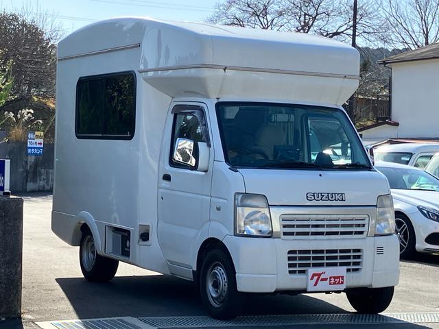 キャリイトラック ＫＣエアコン・パワステ　パートタイム　４ＷＤ　キャンピング　ディスプレイオーディオ　バックカメラ　Ｂｌｕｅｔｏｏｔｈ対応　デジタルインナーミラードラレコ　ＥＴＣ　サブバッテリー　社外キーレス　シンク　冷蔵庫　電子レンジ（3枚目）