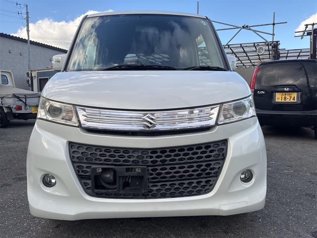 パレットSW TS ターボ ETC バックカメラ 両側電動スライドドア ナビ TV HID スマートキー 電動格納ミラー ベンチシート CVT 盗難防止システム ABS CD DVD再生 USB アルミホイール 衝突安全ボディ(2枚目)