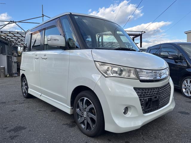 パレットSW TS ターボ ETC バックカメラ 両側電動スライドドア ナビ TV HID スマートキー 電動格納ミラー ベンチシート CVT 盗難防止システム ABS CD DVD再生 USB アルミホイール 衝突安全ボディ(3枚目)