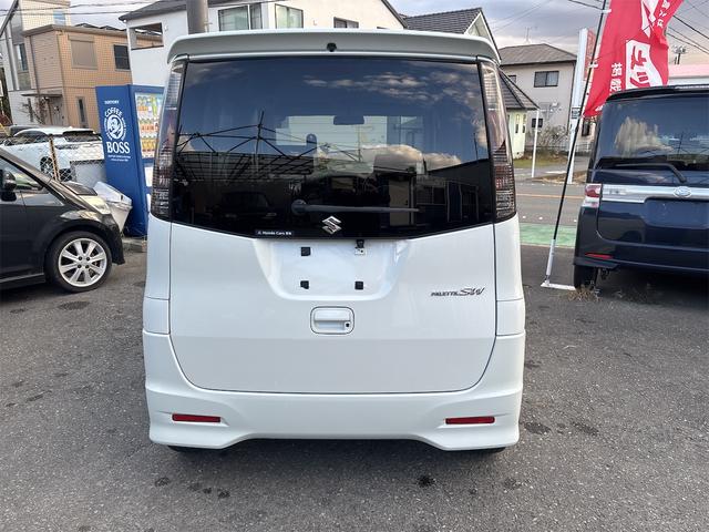 パレットSW TS ターボ ETC バックカメラ 両側電動スライドドア ナビ TV HID スマートキー 電動格納ミラー ベンチシート CVT 盗難防止システム ABS CD DVD再生 USB アルミホイール 衝突安全ボディ(6枚目)