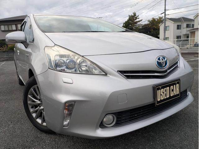 プリウスアルファ G LEDヘッドライト フォグランプ 純正ナビTV Bカメラ ビルドインETC(2枚目)