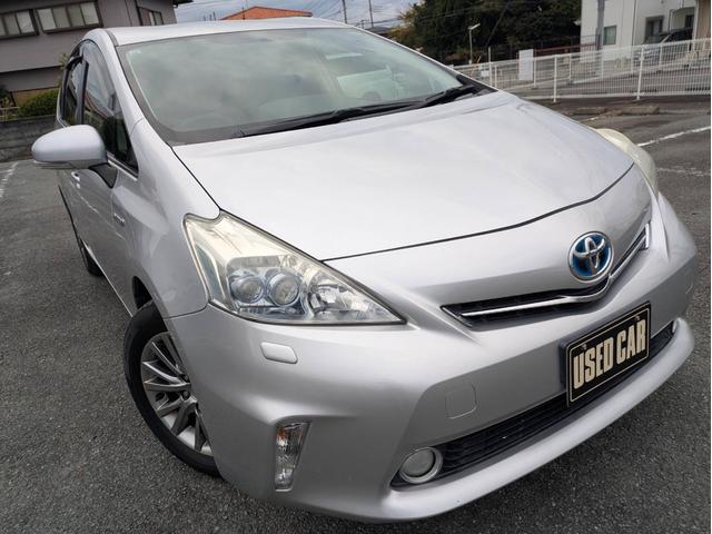 プリウスアルファ G LEDヘッドライト フォグランプ 純正ナビTV Bカメラ ビルドインETC(3枚目)