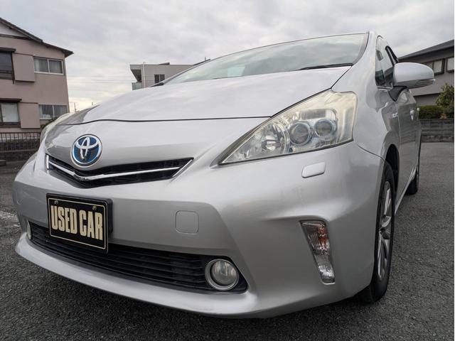 プリウスアルファ G LEDヘッドライト フォグランプ 純正ナビTV Bカメラ ビルドインETC(4枚目)