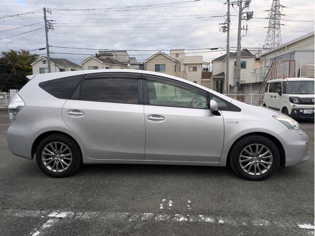 プリウスアルファ G LEDヘッドライト フォグランプ 純正ナビTV Bカメラ ビルドインETC(7枚目)