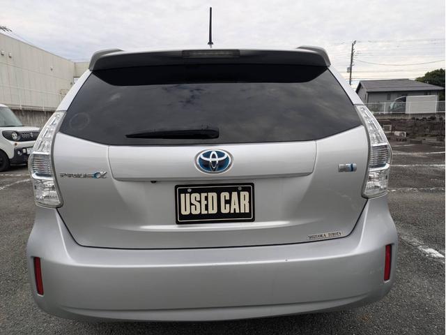 プリウスアルファ G LEDヘッドライト フォグランプ 純正ナビTV Bカメラ ビルドインETC(9枚目)