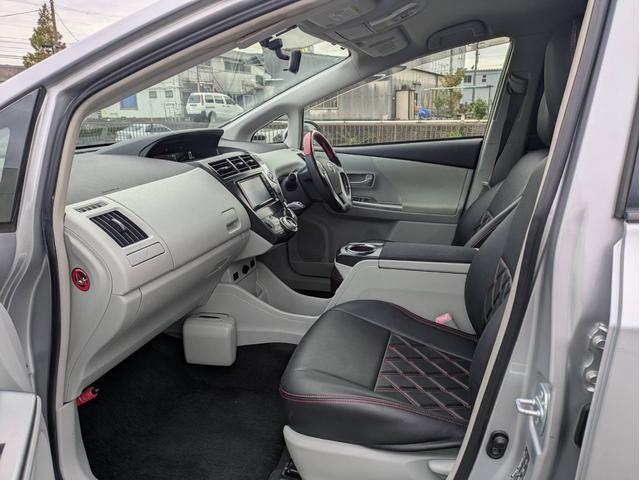 プリウスアルファ G LEDヘッドライト フォグランプ 純正ナビTV Bカメラ ビルドインETC(17枚目)