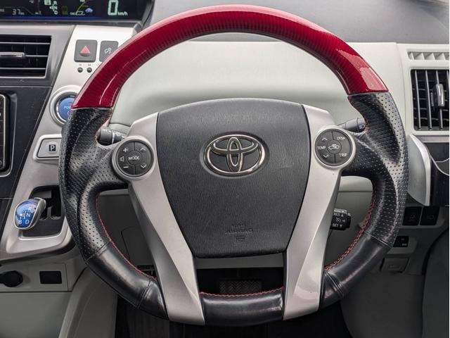 プリウスアルファ G LEDヘッドライト フォグランプ 純正ナビTV Bカメラ ビルドインETC(20枚目)