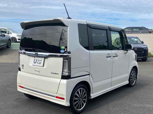 Ｎ－ＢＯＸカスタム Ｇ　ターボＳＳパッケージ　ＥＴＣ　バックカメラ　両側電動スライドドア　ナビ　オートクルーズコントロール　衝突被害軽減システム　オートライト　ＨＩＤ　スマートキー　リアシートスライド　電動格納ミラー　シートヒーター（7枚目）
