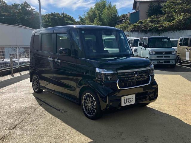 N-BOXカスタム ターボ ナビ TV バックカメラ 両側電動スライドドア クリアランスソナー オートライト スマートキー アイドリングストップ 電動格納ミラー シートヒーター ベンチシート CVT ESC USB(4枚目)