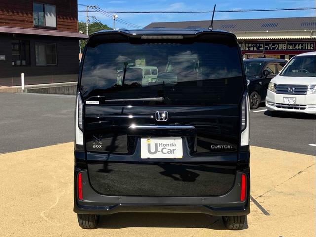 N-BOXカスタム ターボ ナビ TV バックカメラ 両側電動スライドドア クリアランスソナー オートライト スマートキー アイドリングストップ 電動格納ミラー シートヒーター ベンチシート CVT ESC USB(10枚目)