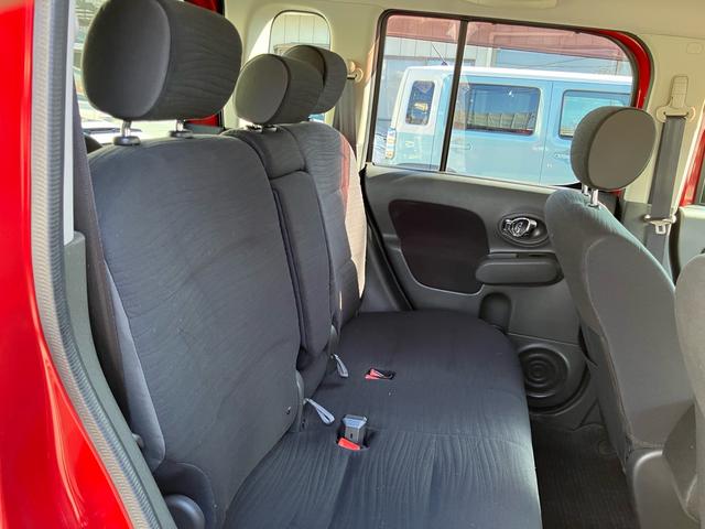 キューブ １５Ｘ　純正ナビＴＶ　コーナーセンサー　インテリジェントキー　スペアキー　フォグランプ　後塗りツートン（12枚目）