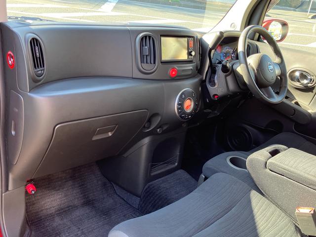 キューブ １５Ｘ　純正ナビＴＶ　コーナーセンサー　インテリジェントキー　スペアキー　フォグランプ　後塗りツートン（39枚目）