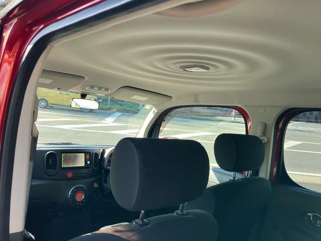 キューブ １５Ｘ　純正ナビＴＶ　コーナーセンサー　インテリジェントキー　スペアキー　フォグランプ　後塗りツートン（48枚目）