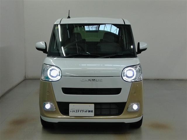 ムーヴキャンバス ストライプスＧ　安全装備　衝突被害軽減システム　横滑り防止機能　ＡＢＳ　エアバッグ　盗難防止装置　アイドリングストップ　バックカメラ　ミュージックプレイヤー接続可　スマートキー　キーレス　フル装備　両側電動スライド（5枚目）