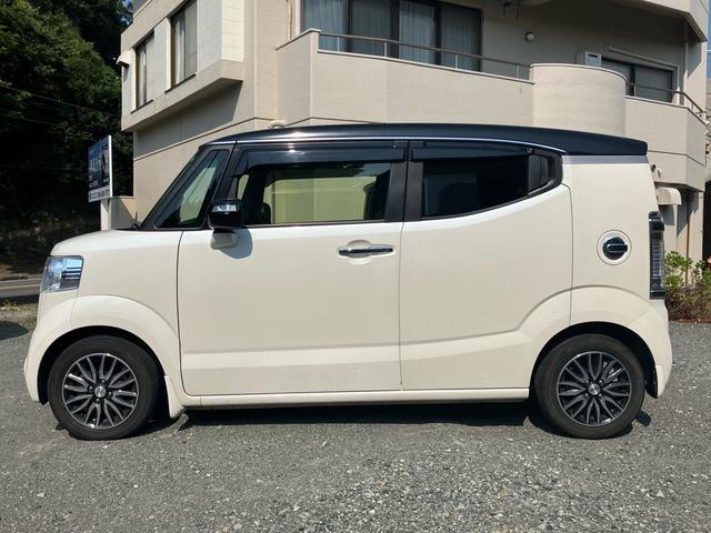 Ｎ－ＢＯＸスラッシュ Ｇ・ターボＡパッケージ　ストリートロッドスタイルパッケージ　２トーンカラースタイル　ワンオーナー車　記録簿　ギャザーズナビ　フルセグＴＶ　Ｂｌｕｅｔｏｏｔｈ対応　モデューロアルミホイール　スペアキー（4枚目）
