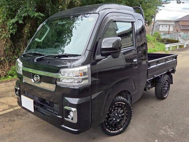 ハイゼットトラック ジャンボエクストラ　防錆ストロング／スマアシ／ＡＴ／４ＷＤ／ｐａｎａｓｏｎｉｃフローティングＣＮ－Ｆ１ＤＶＤ／地デジフルセグ／ＥＴＣ／ＮＡＮＫＡＮＧ　ＭＴタイヤ＆ＨＬＫロックフォース／ＬＥＤライト＆フォグ／ラバーマット（2枚目）