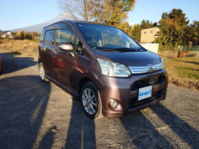 ムーヴ カスタム　Ｘリミテッド　社外ナビ　キーフリー　アイドリングストップ　純正アルミ（3枚目）