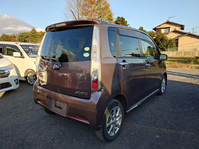 ムーヴ カスタム　Ｘリミテッド　社外ナビ　キーフリー　アイドリングストップ　純正アルミ（4枚目）