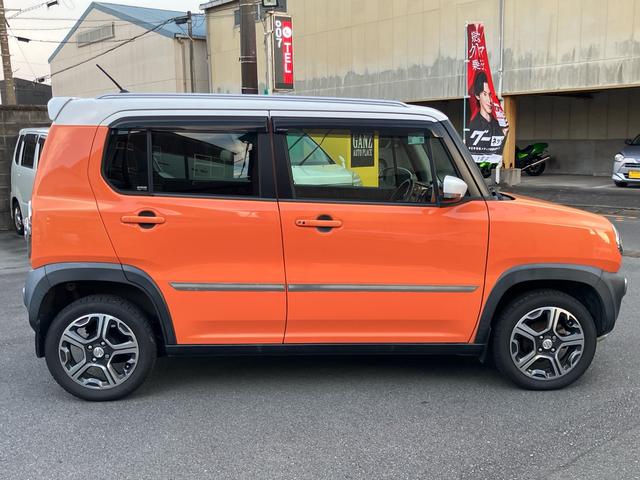 ハスラー Ｘターボ　ルーフレール　レーダーブレーキサポート　ＣＤ　ＵＳＢ　ＥＴＣ　ドラレコ　キーレスプッシュスタート　スペアキー　シートヒーター　純正１５インチアルミホイール　ＨＩＤヘッドライト（4枚目）