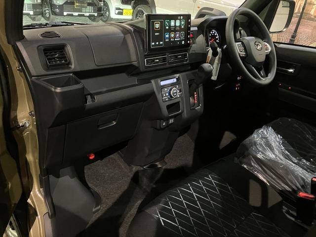 アトレー ＲＳ　届出済み未使用車　９インチスマホ連携ディスプレイオーディオ　フルセグＴＶ　ＨＤＭＩポート　Ｂｌｕｅｔｏｏｔｈ　Ａｐｐｌｅ　ＣａｒＰｌａｙ・Ａｎｄｒｏｉｄ　Ａｕｔｏ　オフビートカーキＭ　両側電動スライド（49枚目）