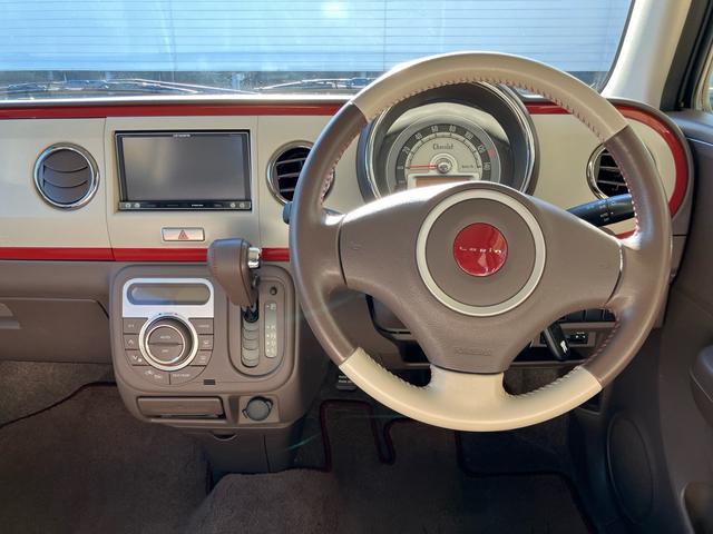 アルトラパンショコラ X メモリーナビTV Bluetooth対応 ETC キーレスプッシュスタート スペアキー 1年間走行無制限保証 専用シート 電動格納ミラー オートライト HIDヘッドライト(14枚目)