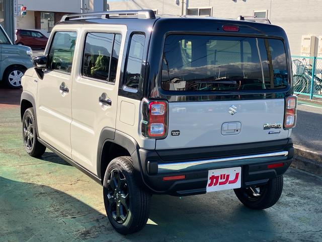 ハスラー タフワイルド 届出済未使用車 純正マットバイザー付き セーフティーサポート ルーフレール 専用アルミホイール シートヒーター キーレスプッシュスタート(6枚目)